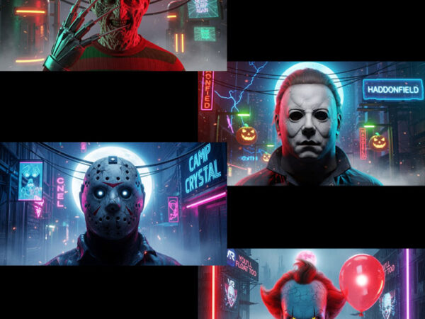 4 halloween horror character png, jason voorhees png, pennywise png, michael myers, freddy krueger png 4 halloween horror character png, jason voorhees png, pennywise png, michael myers, freddy krueger png