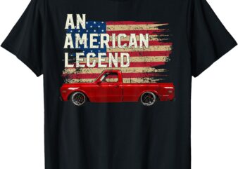 69 1969 1970 70 c10 truck American Flag Legend T-Shirt