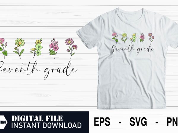 Seventh grade vibes – back to school middle school tee, gamer style 7th grade shirt, seventh grade squad – cool class of 2030 design