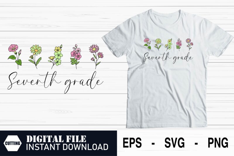Seventh Grade Vibes – Back to School Middle School Tee, Gamer Style 7th Grade Shirt, Seventh Grade Squad – Cool Class of 2030 Design