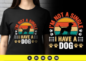 I’m not a single, i have doge – funny crypto + dog lover t‑shirt design | png & vector | pod ready