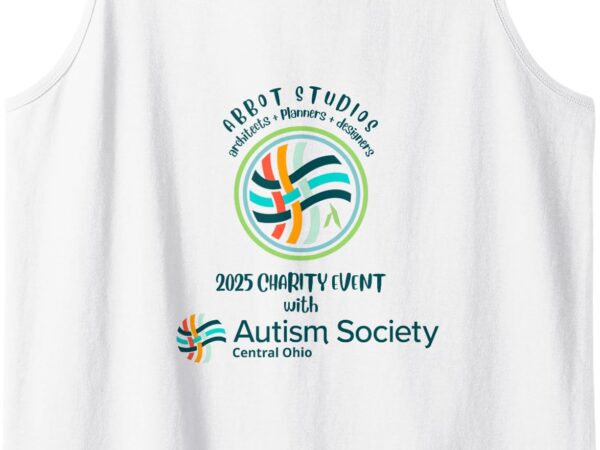 Abbot studios charity event tank top t shirt vector