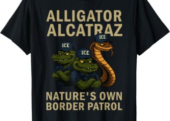 Alligator Alcatraz Ice Nature’s Own Border Patrol T-Shirt