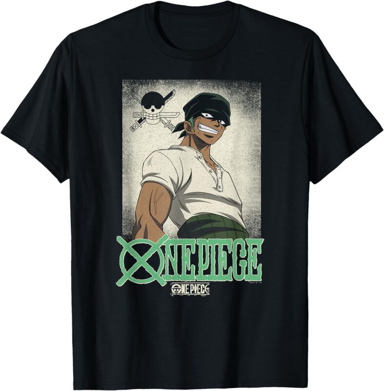 Anime Vintage Illustration Roronoa Zoro T-Shirt