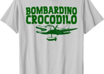 BOMBARDINO CROCODILO Funny Kids Italian Brainrot Meme Tee T-Shirt