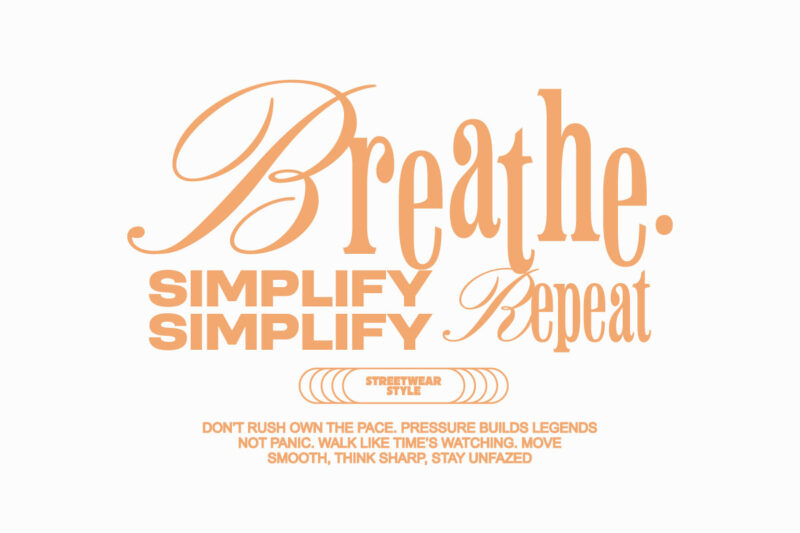Slow Living Typography Quotes T-shirt Designs Bundle
