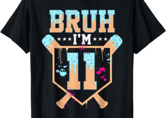 Birthday Boy Baseball Ice Cream Drip Bruh I’m 11 Year Old T-Shirt