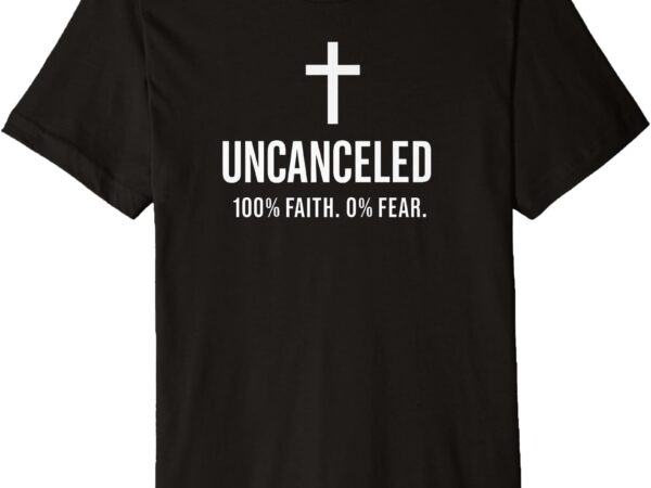 Bold christian, faith over fear, jesus cross, unashamed gift premium t-shirt