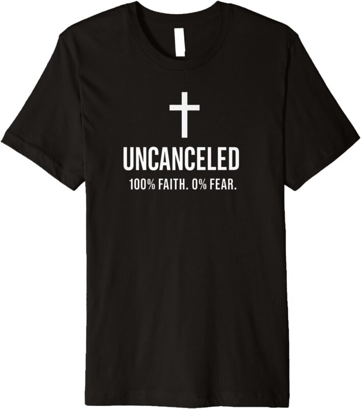 Bold Christian, Faith over Fear, Jesus Cross, Unashamed Gift Premium T-Shirt