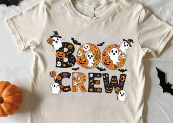 Boo Crew Png, Happy Halloween’s Day Png, Ghost Png, Spooky Png Digital Download