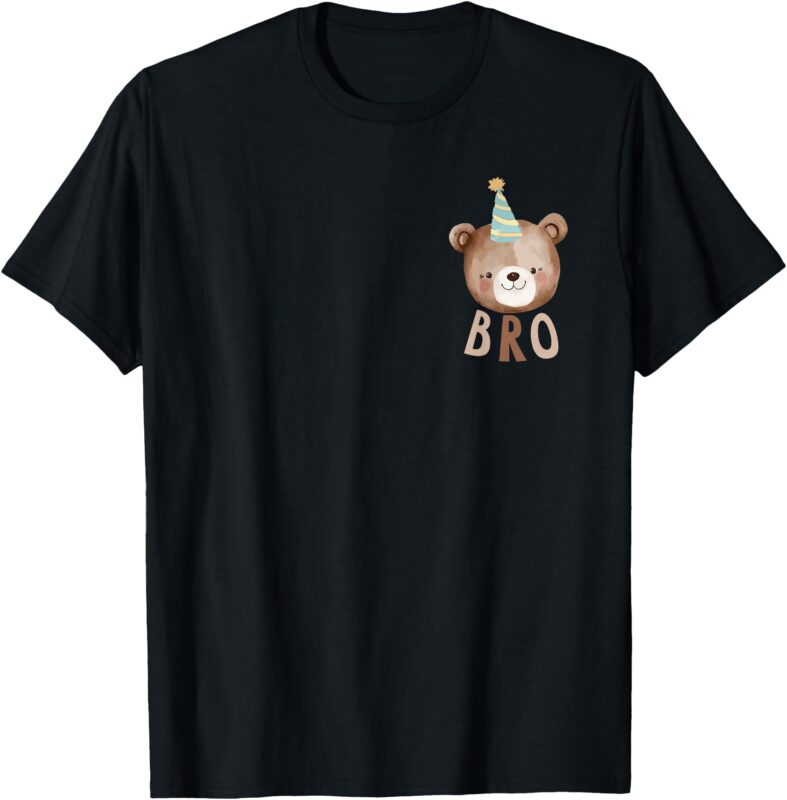 Bro Bear 1st Birthday Beary First Birthday Matching Family T-Shirt