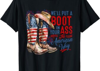Brought To You Courtesy Of The Red, White & Blue Cowgirls T-Shirt