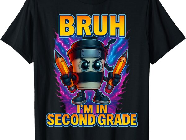 Bruh i’m in second grade italian brainrot back to school boy t-shirt