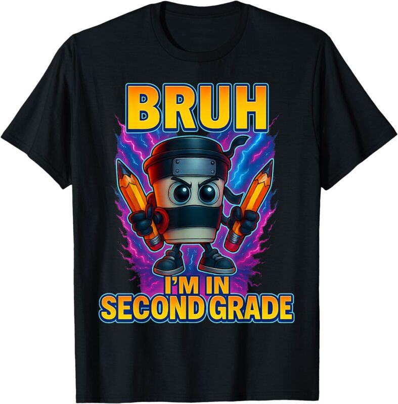 Bruh I’m In Second Grade Italian Brainrot Back To School Boy T-Shirt