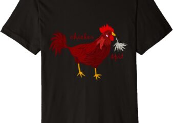 Chicken Spit Funny Premium T-Shirt