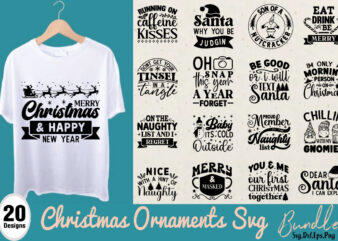 Christmas Ornaments T-shirtBundle Christmas Ornaments SVG Bundle