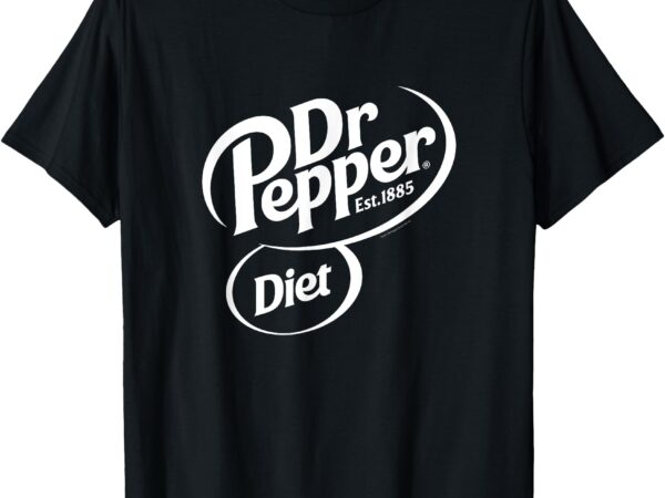 Classic diet soda pop center logo t-shirt