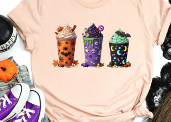 Coffee Halloween PNG, Happy Halloween’s Day PNG, Bat PNG, Starbucks PNG Instant Download