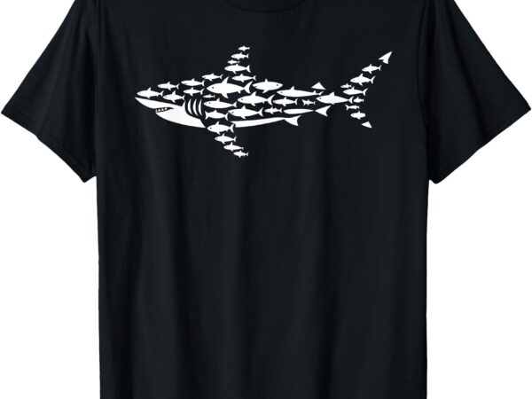 Cool shark art for men women kids boys girls shark lover t-shirt