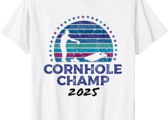 Cornhole Champion 2025, Cornhole Bags Tournament Winner T-Shirt
