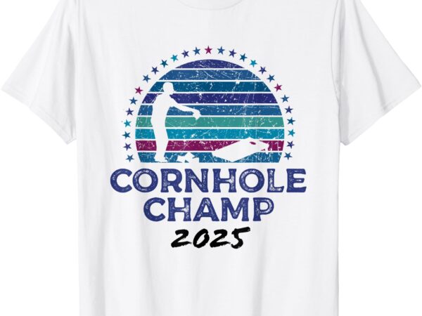 Cornhole champion 2025, cornhole bags tournament winner t-shirt