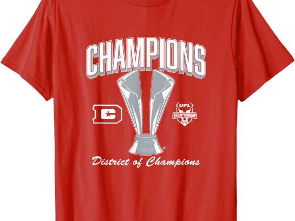 Dc defenders – 2025 ufl champions – united football league t-shirt