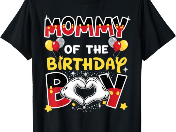 Dad and mom mommy of the birthday boy family party decor t-shirt