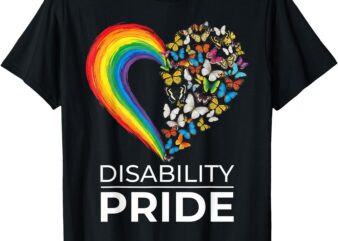 Disability Pride Flag July Disabled Pride Month Awareness T-Shirt