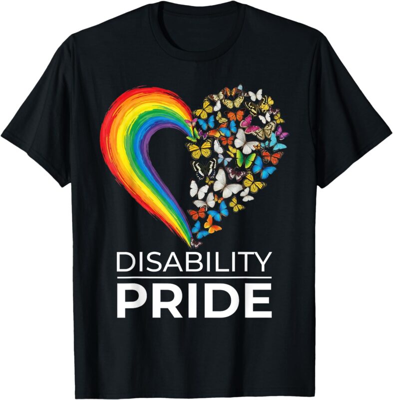 Disability Pride Flag July Disabled Pride Month Awareness T-Shirt
