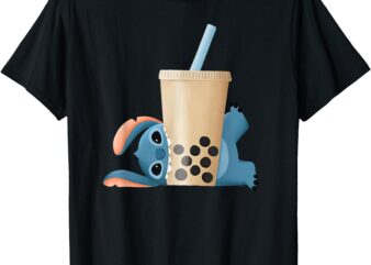 Disney Lilo & Stitch AANHPI AAPI Stitch’s Boba Bubble Tea T-Shirt