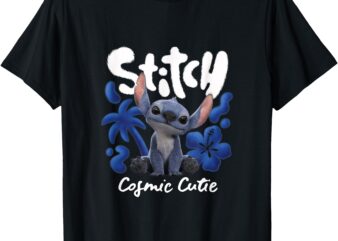 Disney Lilo & Stitch Cosmic Cutie Tropical Logo T-Shirt