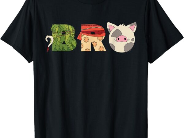 Disney moana letters _bro_ brother family trip vacation t-shirt