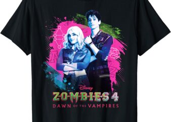 Disney ZOMBIES 4_ Dawn of the Vampires Movie Zed & Addison T-Shirt