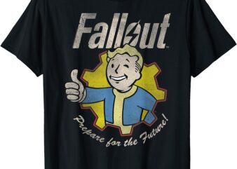 Fallout Video Game Prepare for the Future Vault Boy T-Shirt