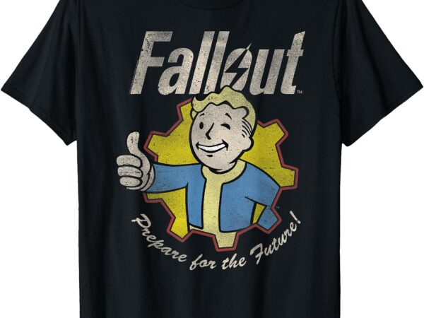 Fallout video game prepare for the future vault boy t-shirt