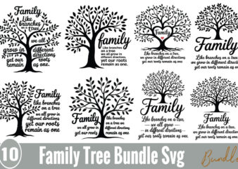 Family tree t-shirt bundle family tree svg bundle