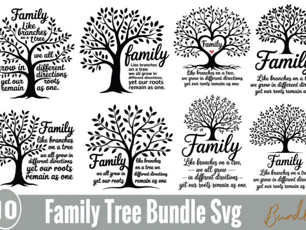 Family tree t-shirt bundle family tree svg bundle
