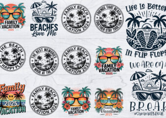 Beaches love me svg bundle, family vacation svg