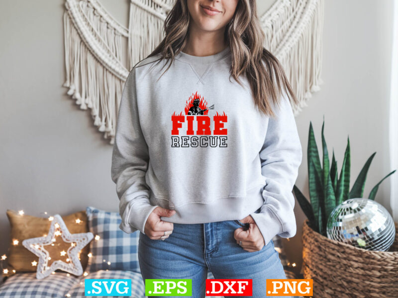 Fire Rescue Gift Fire Man T-shirt
