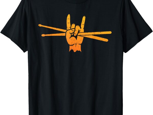 Funny drummer art for men women kids drumming lover drummer t-shirt