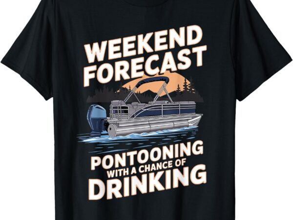 Funny pontoon captain art for men women pontoon boat captain t-shirt