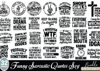 Sarcastic t-shirt bundle, funny t-shirt bundle sarcastic svg bundle, funny svg bundle