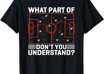 Funny Soccer Strategy Board Meme Design T-Shirt