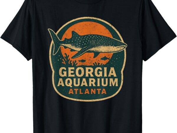 Georgia aquarium whale shark shirt retro ocean atlanta tour t-shirt