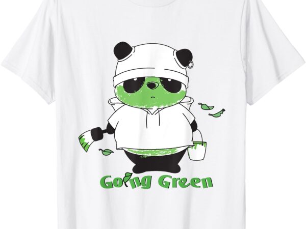 Going green panda t-shirt