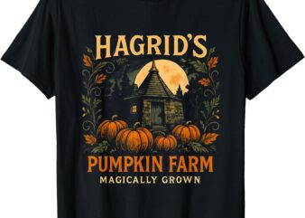 Hagrids Pumpkin Farm Spooky Season Halloween Fun T-Shirt