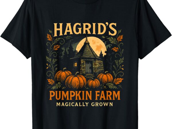 Hagrids pumpkin farm spooky season halloween fun t-shirt