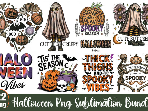 Halloween png sublimation bundle graphic t shirt