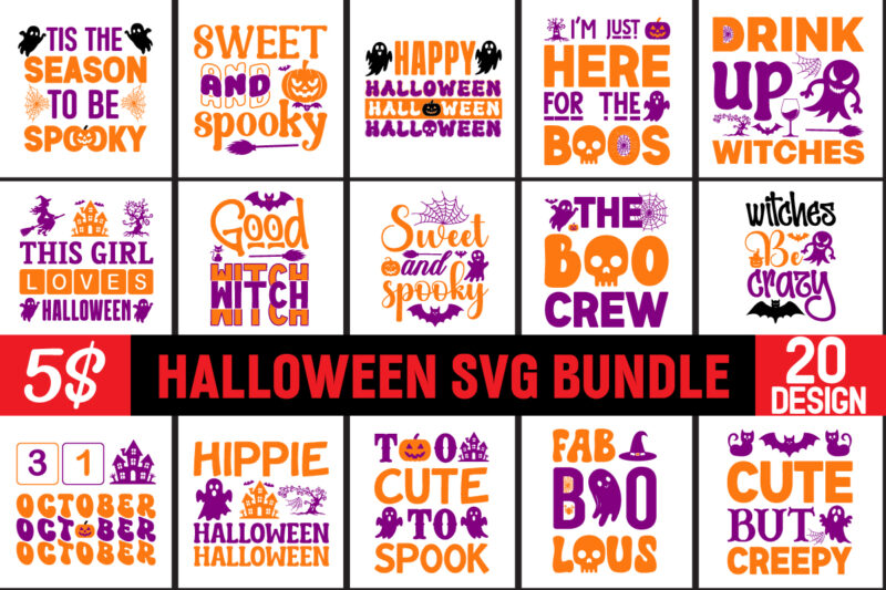 Halloween SVG Bundle,Halloween SVG PNG Bundle, Halloween SVG Bundle, Halloween Svg,Halloween Svg, Spooky Season Svg,
