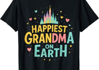 Happiest Grandma on Earth tee Cute for Grandma, Mother’s Day T-Shirt